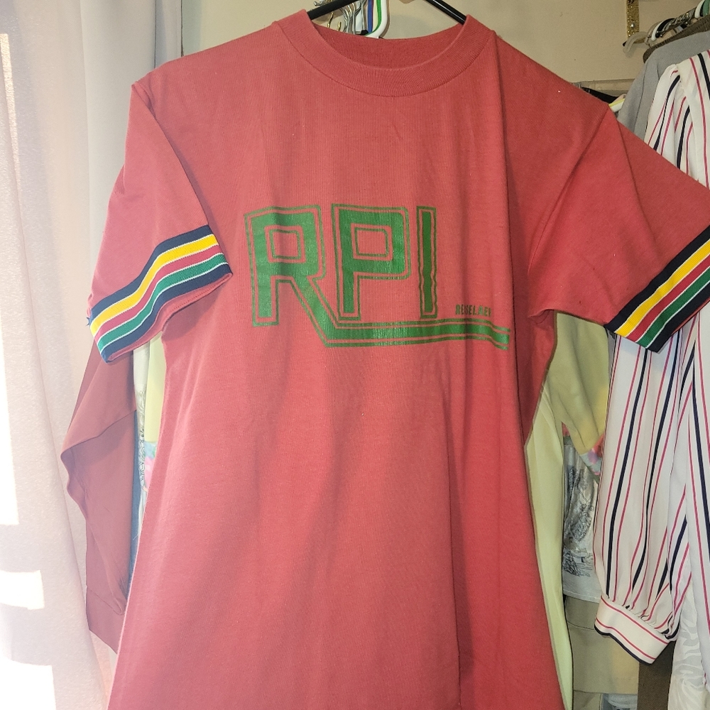 60's Rensselaer collage raglan t-shirt